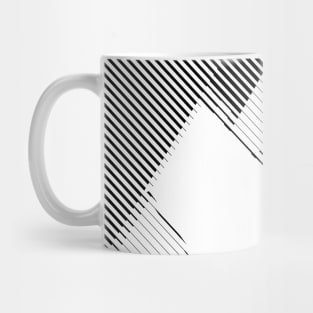 Halftone bitmap lines retro background Black White Pattern Wallpaper Stripes Mug